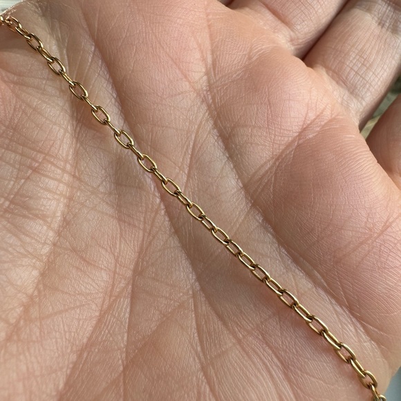 Erica Molinari Gold Light Slim Paperclip Chain - Picture 4 of 6